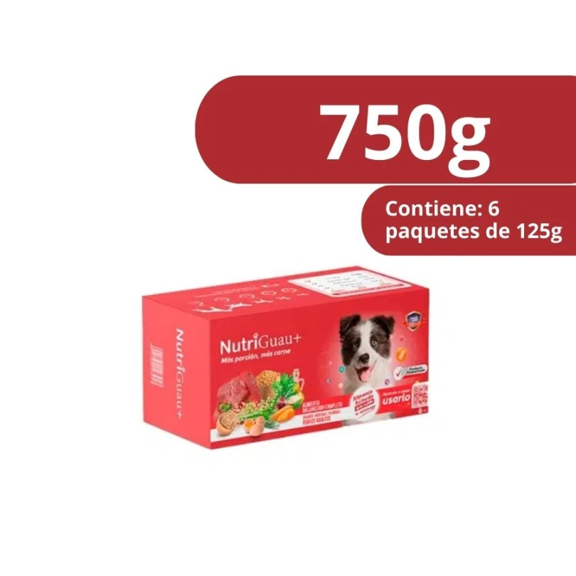 Alimento Para Perros NutriGuau De 750 gramos