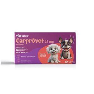 Carprovet 25 Mg Tabletas Caja X 12 Tabletas