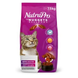 Nutrapro Gatos Adultos Nuggets Salmon 7.5Kg