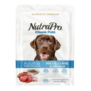 Nutrapro Pouch Perro Adulto Pollo/Carne/Higado 85 Gramos