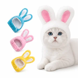 Gorro de Conejito para Perros y Gatos